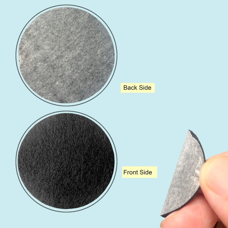 Iceyyyy 200+ Pieces Adhesive Felt Circles  Black Self-Adhesive Felt Pads Felt Sticker for Halloween DIY Projects Costume  Professional Craft Finishing 1.97 Inches/ 1.57 Inches/ 1.2 Inches/0.79 Inches - Image 3